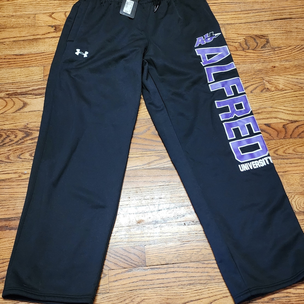 University AU  Under Armour Black and Purple Sweatpants Performance Joggers